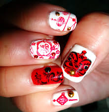 Chinese New Year Nail Art Used A Bundle Monster Stamping Plate Bm H15 From The Holiday Pack Dragon Nailart New Years Nail Art Nail Art New Year S Nails