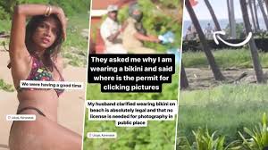 OnlyFans Model Khyati Shrees Indecent Photoshoot at Padubidri Beach in  Karnatakas Udupi Sparks Outrage, Video Creator Alleges Moral Policing;  Claims Cops Stopped Her for Wearing Bikini | 📰 LatestLY