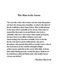67 theodore roosevelt quotes on courage, leadership & success. Man In The Arena Theodore Roosevelt Quotes Quotesgram Roosevelt Quotes Good Man Quotes Theodore Roosevelt Quotes
