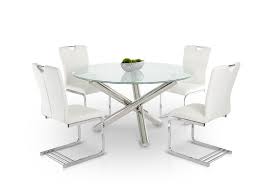 Here at city furniture, our wide selection of dining room tables gives you the flexibility to choose the one that's perfect for you and your home. Frau Modern Round Cracked Glass Dining Table
