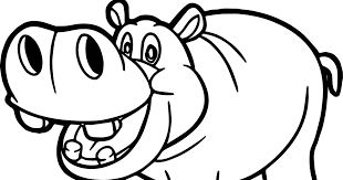 Hippo Outline Drawing At Getdrawings Free Download Hippo Coloring Book Picture Pusat Coloring Pictures For Kids Insect Coloring Pages Cartoon Coloring Pages