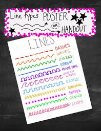 Thick lines convey a different meaning than thin lines. Types Line Poster Art Worksheets Teachers Pay Teachers