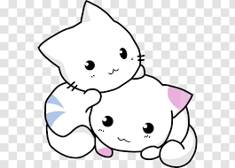 Coloring sheet two kittens playing. Javanese Cat Kitten Puppy Coloring Book Cuteness Vertebrate Scared Cliparts Transparent Png