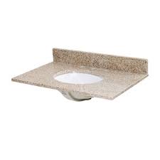 Beige granite vanity top with a right offset white oval basin special price $571.14 regular price $713.93. Rynone St31198 Vanity Top F W Webb Online Ordering