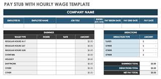 Free Pay Stub Templates Smartsheet