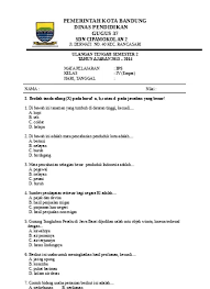 Ananda sekalian pada hari ini ananda diminta untuk menyelesaikan soal ulangan harian matematika materi bentuk pecahan dan taksiran kelas iv semester ganjil. Kumpulan Soal Kelas 4 Uh 2 Pkn Kelas Iv
