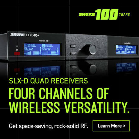 Shure SLXD4Q+ Quad receivers | Audio Supply, Inc.