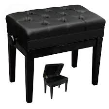 Minuet 1c Pe Adjustable Piano Bench Polished Ebony Tom Lee Music