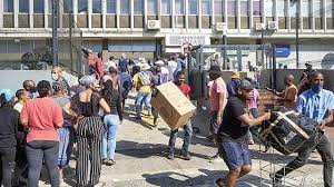 The communication workers' union (cwu) says they are forging ahead with the total blackout at the south african broadcasting corporation (sabc) on friday from. Explainer What Caused South Africa S Week Of Rioting Africanews