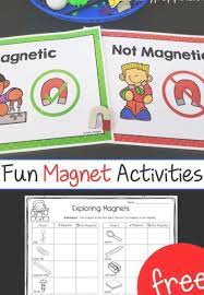 Free Magnet Activities For Kids Includes Sorting Mats And Worksheets That Help Kids Investigate Magnet Activities Science For Kids Kindergarten Science Center