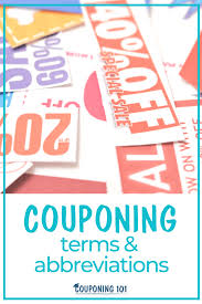 Couponing Terms And Abbreviations Couponing 101