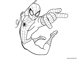 Coloriage spiderman à imprimer dessin sur coloriageinfo. Coloriage Spider Man Far From Home Dessin Spiderman A Imprimer