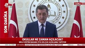 Milli eğitim bakanlığı, koronavirüs salgını döneminde ölçme ve değerlendirme uygulamalarına ilişkin 81 il milli eğitim müdürlüğü'ne yazı gönderdi. Son Dakika Haberi Bakan Ziya Selcuk Tan Okul Tatili Aciklamasi Yks Ertelendi Mi Meb Okullar Ne Zaman Acilacak Video Videosunu Izle Son Dakika Haberleri