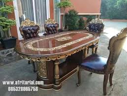 Cicilan 0% ✅ garansi 2 tahun ✅. Jual Meja Makan Kayu Jati Ukir Jepara Harga Murah 4 Kursi