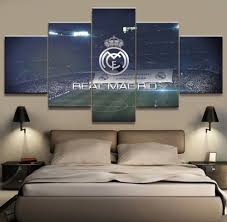 5 Panel Real Madrid La Liga Canvas Printed Painting For Living Picture Wall Art Hd Print Decor Modern Artworks Football Poster Maison Decoration Toile Peinture