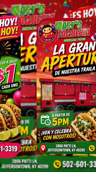 Mary’s Taqueria Food Truck — Restaurant food truck in Jeffersontown, Kentucky