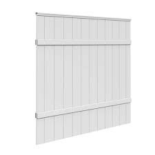 Veranda 6 Ft H X 6 Ft W White Vinyl Windham Fence Panel 73014216 The Home Depot