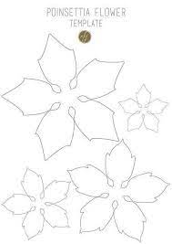 Cristal Flower Template Poinsettia Flower Christmas Crafts