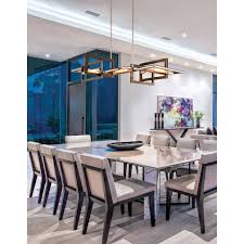 Light up your dining room or foyer with our wide selection of beautiful chandeliers. Amsel 5 Light Linear Chandelier Luxe Home Company