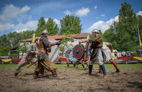 The viking period began in the year of 793 with the attack on the lindisfarne monastery in england, which is the first known viking raid. Viking Festival Archeon