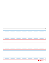 Maybe you would like to learn more about one of these? Printable Blue And Red Story Handwriting Paper 3 8 Inch Portrait For Letter Paper