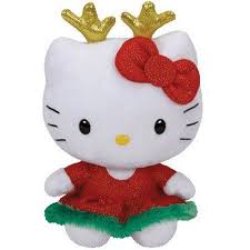 Ty Beanie Baby Hello Kitty Christmas Dress With Gold Antlers 6 Inch Walmart Com Hello Kitty Toys Hello Kitty Christmas Hello Kitty Plush