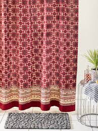 Microban microfiber fabric single shower curtain liner. Luxury Shower Curtains Red Shower Curtains Kilim Shower Curtains Fabric Shower Curtains Saffron Marigold