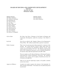 BOARD OF HOUSING AND COMMUNITY DEVELOPMENT