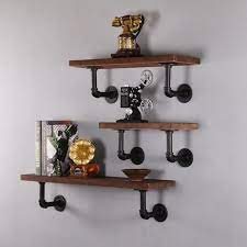 Achetez vos meubles de salon à prix bas avec déco.fr ! Lot De 2 Support Etagere Mural Retro En Metal Avec Vis Support Tablette Mural Bride De Plancher Style Industriel Cdiscount Maison