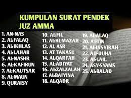 Berikut ialah senarai rakaman yang dilaksanakan. Kumpulan Surah Pendek Juz Amma Untuk Anak Youtube Kekuatan Doa Doa Kekuatan