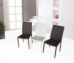This dining chair set with its sleek, modern design, will suit any kitchen or dining room. Ultra Contemporary Dining Room Chair In White Black Or Brown Leather Eugene Oregon J M Dc13