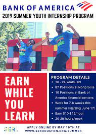 Bank of america has a good name and chicago is a fun place. Serjobs The 2019 Bank Of America Summer Youth Internship Facebook