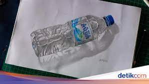 54 sketsa gambar botol minuman ang. 5 Jam Gambar Botol Air Mineral Pria Ini Viral Dan Banjir Pujian