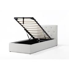 Bahia Lit Coffre Enfant Contemporain Simili Blanc Sommier L 90 X L 190 Cm Achat Vente Structure De Lit Bahia Lit Coffre Enfant 90x190 Cdiscount