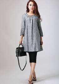 Cutest metallic grey tunic dress, made in italy. Linen Tunic Tunic Dress Linen Dress Tunic Top Women Tunic Etsy Gray Dress Women Women Tunic Tops Tunic Designs