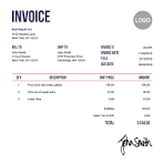 100 Free Invoice Templates | Print & Email Invoices