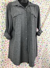 Eddie Bauer Travex Polyspandex Long Sleeve Button Down Shirt Women S L Travel Womens Shirts Shirts Button Down Shirt