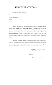 Contoh surat lamaran cpns 2019. Contoh Surat Pernyataan Bersedia Ditempatkan Diseluruh Wilayah Contoh Surat