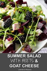 This Healthy Summer Salad With Roasted Beets Goat Cheese Arugula Will Make A Healthy Dinner Salad Recipes For Dinner Easy Salad Recipes Beet And Goat Cheese