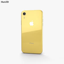 Apple Iphone Xr Yellow 3d Model Electronics On Hum3d