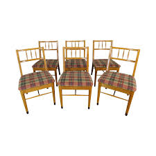 Drexel mid century modern bedroom furniture. Milo Baughman For Drexel New Today S Living Mid Century Modern Set 6 Blonde Dining Chairs Chairish