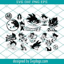 Put another way, a royalty free license grants you the right to use the vector in multiple ways, without having to buy the property of the image itself. Dragon Ball Z Png Svg Vector Pack Saiyan Silhouette Goku Japan Anime Vegeta Anime Cricut Cartoon Oldschool 90s Vectors Dbz Vector Svgdogs