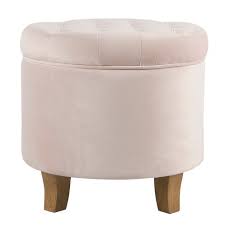 Dagonhil modern round pink velvet ottoman,upholstered floor stools with gold plating base,accent makeup stool for living room,bedroom and kids room,pack of 1(pink) 4.8 out of 5 stars 173 $59.99 $ 59. Velvet Tufted Round Storage Ottoman Pink Blush Homepop Target