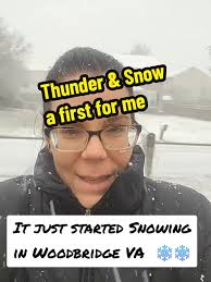 Snow in Woodbridge Va