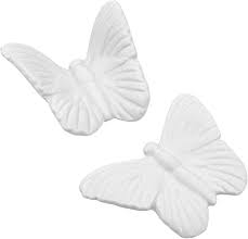 Whether you are decorating a brand new home or apartment, or just freshening up the basics, amazon.com's home & kitchen store has everything you need at everyday low prices and free shipping on qualified items. Amazon Com Dorlotou Ceramic Butterfly White Wall Decor Hanging Gift For Home Livingroom Garden Wall Sculptures One Pair Small Everything Else