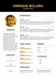 Free css has 3223 free website templates, all templates are free css templates, open source templates or creative commons templates. Diseno De Curriculum Para Rellenar En Word Modelo Cv Golden