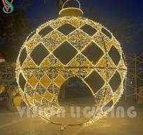 Outdoor Christmas Decoration Giant Arch Ball Motif Lights ...