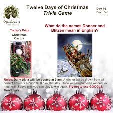 It is a memory aid to help young children learn the important tenets of the christian faith. Day 6 Of Twelve Days Of Christmas Trivia Winner Herbeins Garden Center Pa Lehigh Valley Nursery Landscaping