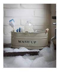 Looks great in farm house kitchens, modern rustic kitchens, modern sinks, and vintage style. Kitchen Sink Enamel Washing Up Sink Tidy Shabby Chic Vintage Style Buy Online In Andorra At Andorra Desertcart Com Productid 48524586