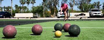 A bocce ball court has the same features on both sides since, throughout the course of the game, the balls will be through from either end of the court. How To Play Bocce Ball